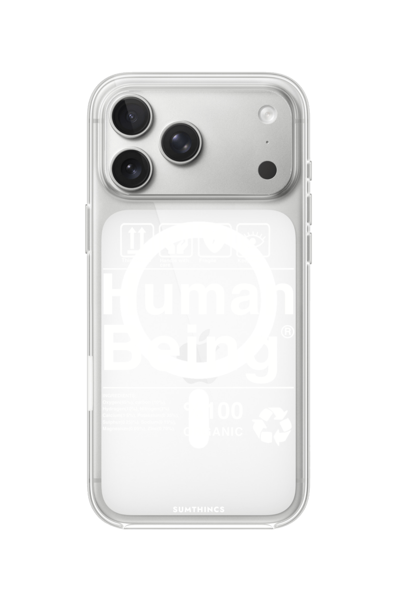 iPhone 17 Pro Human Being Clear Magsafe Şeffaf Telefon Kılıfı - SUMTHINCS