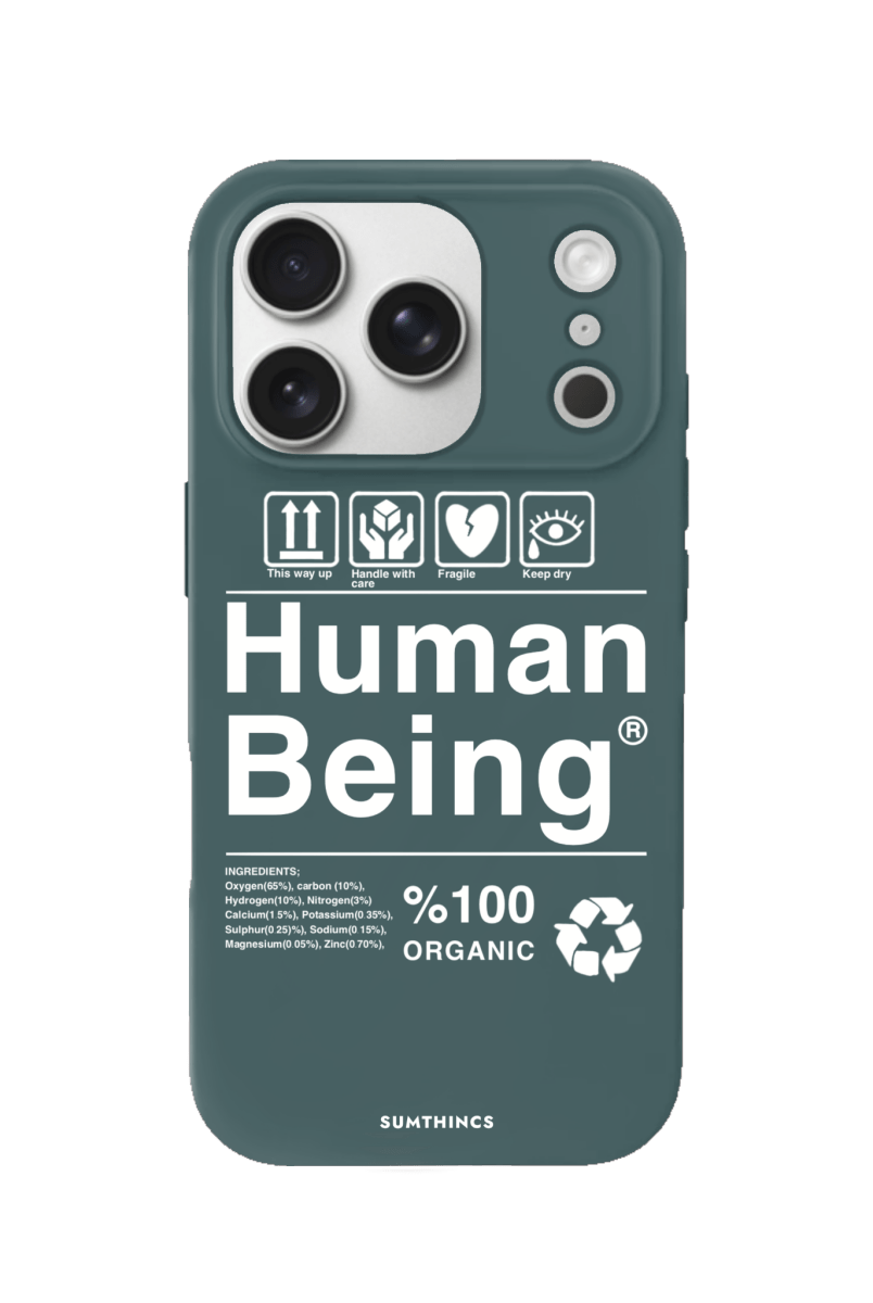 iPhone 17 Pro Human Being Premium Telefon Kılıfı Kaktüs Yeşili - SUMTHINCS