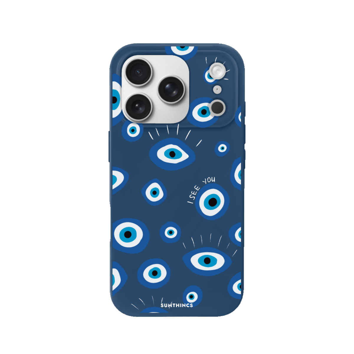 iPhone 17 Pro I See You Premium Telefon Kılıfı Pasifik Mavi - SUMTHINCS