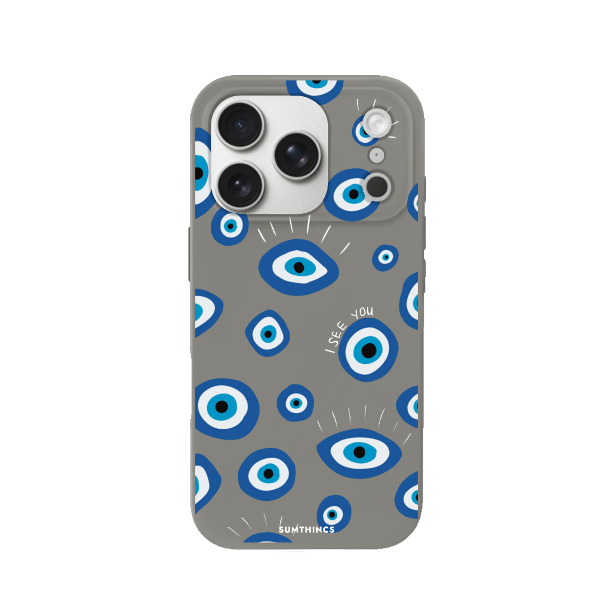 iPhone 17 Pro I See You Premium Telefon Kılıfı Gri - SUMTHINCS