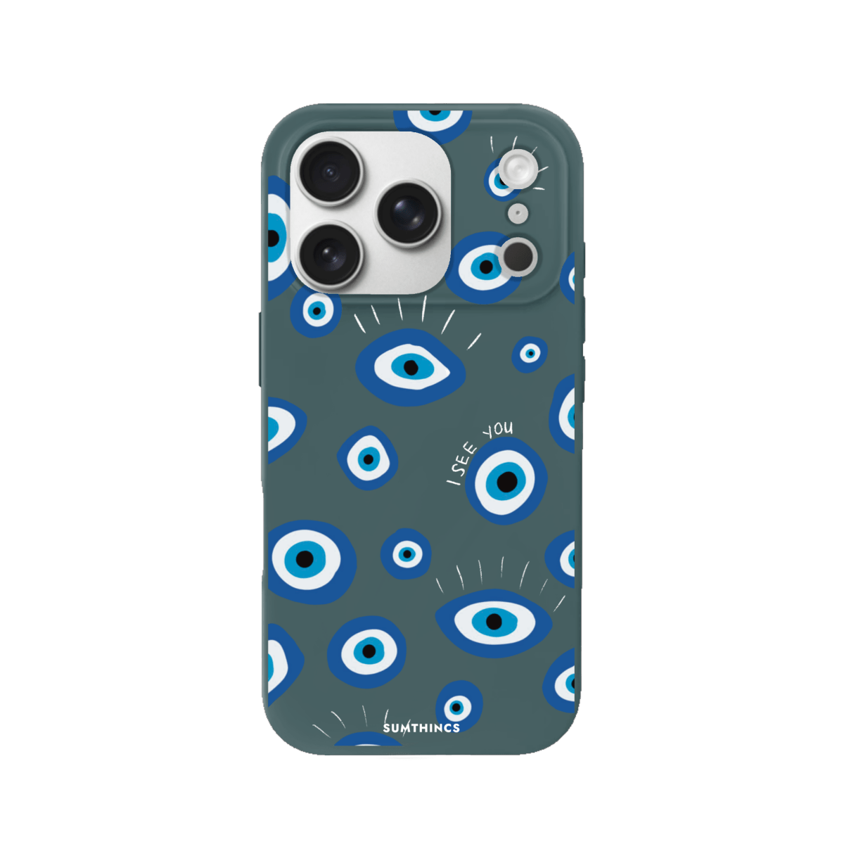 iPhone 17 Pro I See You Premium Telefon Kılıfı Kaktüs Yeşili - SUMTHINCS