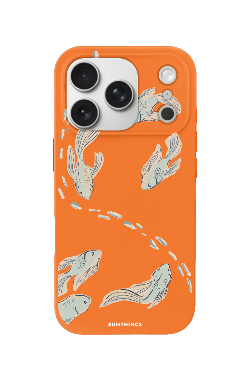 iPhone 17 Pro Koi Fish Premium Telefon Kılıfı Turuncu - SUMTHINCS