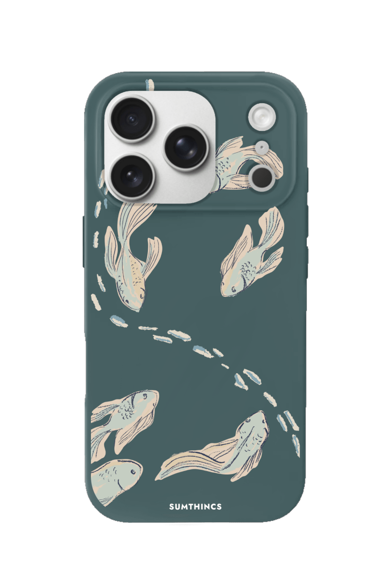 iPhone 17 Pro Koi Fish Premium Telefon Kılıfı Kaktüs Yeşili - SUMTHINCS