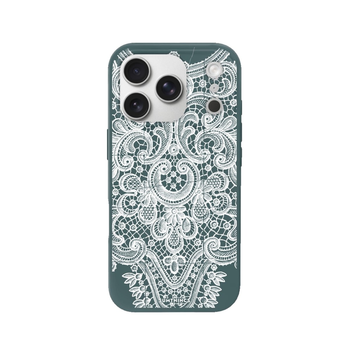 iPhone 17 Pro Lacework Premium Telefon Kılıfı Kaktüs Yeşili - SUMTHINCS