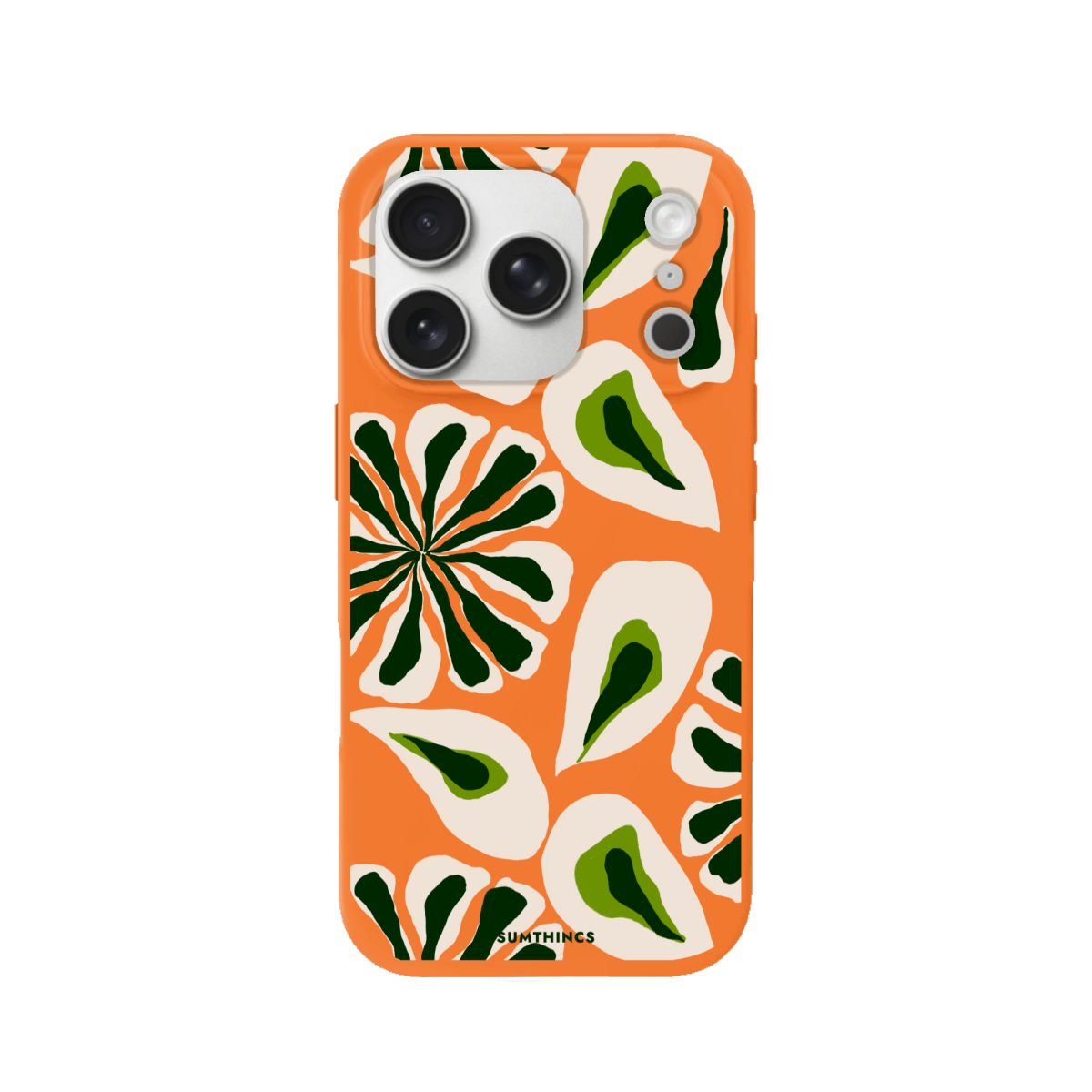 iPhone 17 Pro Leafs Premium Telefon Kılıfı Turuncu - SUMTHINCS