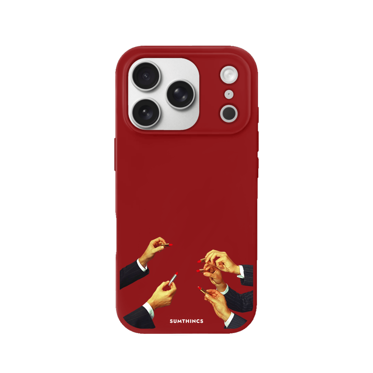 iPhone 17 Pro Lipstick Premium Telefon Kılıfı Kırmızı - SUMTHINCS