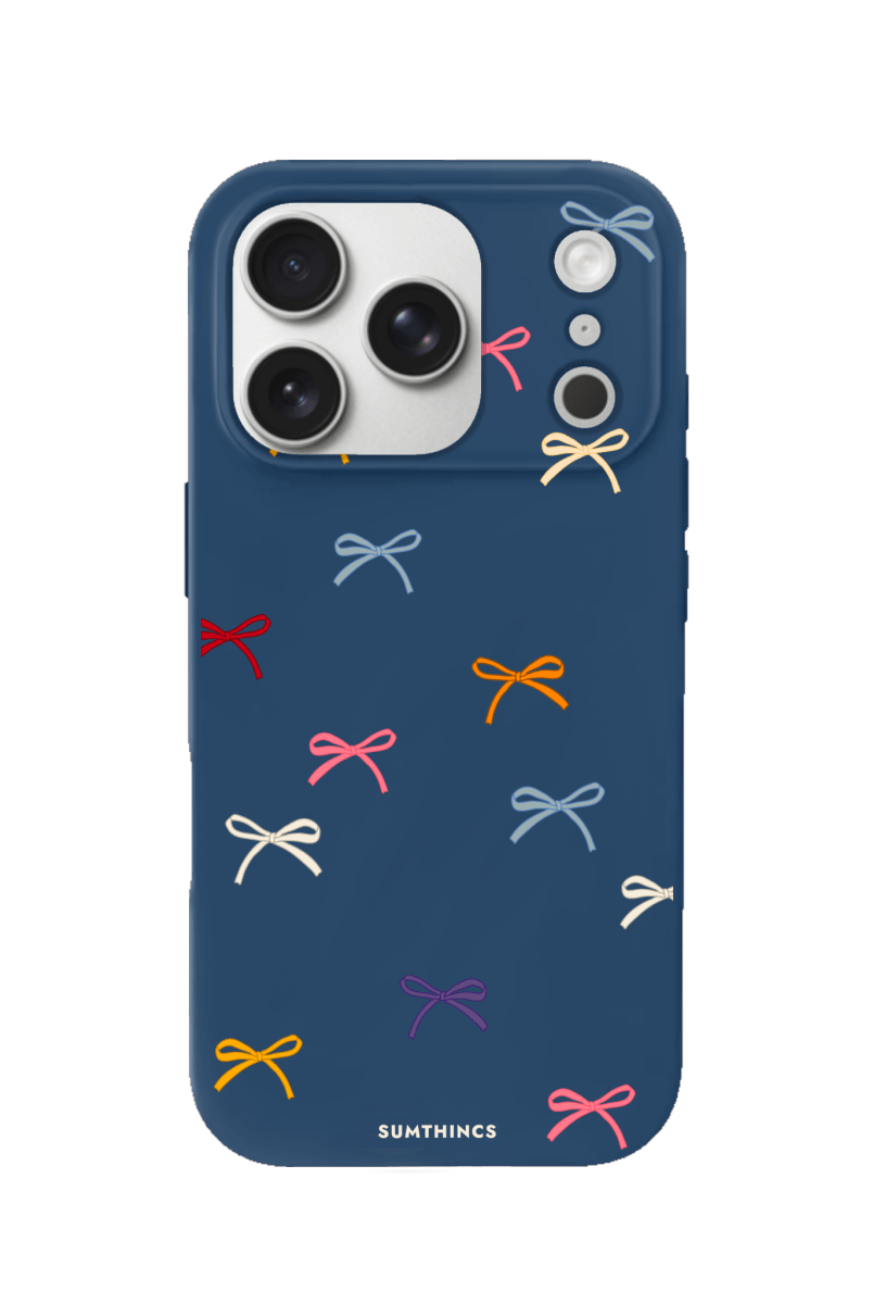 iPhone 17 Pro Little Bows Premium Telefon Kılıfı Pasifik Mavi - SUMTHINCS