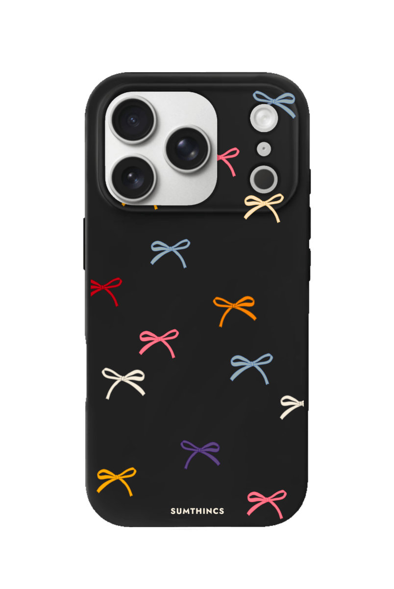 iPhone 17 Pro Little Bows Premium Telefon Kılıfı Siyah - SUMTHINCS