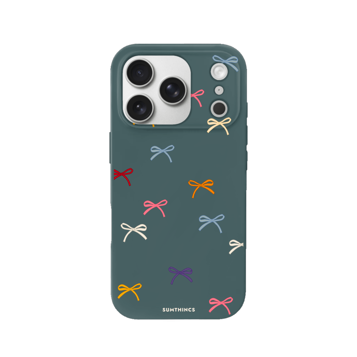 iPhone 17 Pro Little Bows Premium Telefon Kılıfı Kaktüs Yeşili - SUMTHINCS