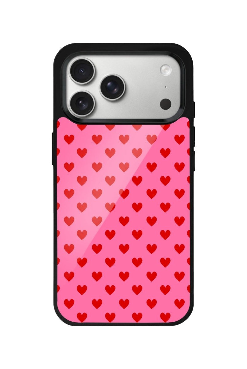 iPhone 17 Pro Little Hearts Glossy Cam Telefon Kılıfı - Sumthincs
