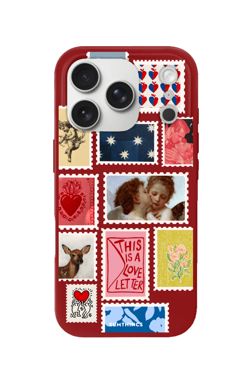 iPhone 17 Pro Love Letter Premium Telefon Kılıfı Kırmızı - SUMTHINCS