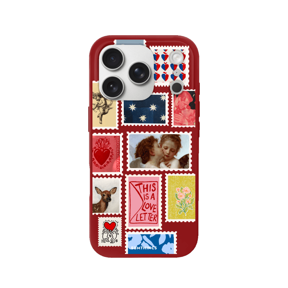 iPhone 17 Pro Love Letter Premium Telefon Kılıfı Kırmızı - SUMTHINCS