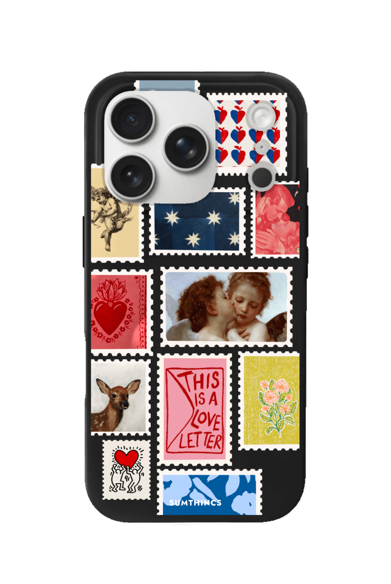 iPhone 17 Pro Love Letter Premium Telefon Kılıfı Siyah - SUMTHINCS