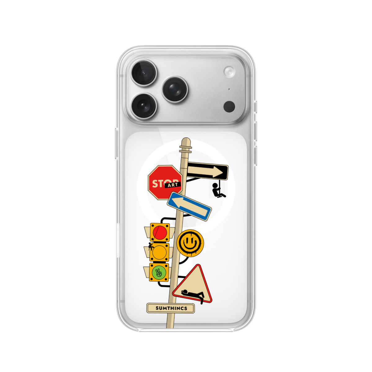 iPhone 17 Pro Max Crossroad Clear Magsafe Şeffaf Telefon Kılıfı - SUMTHINCS