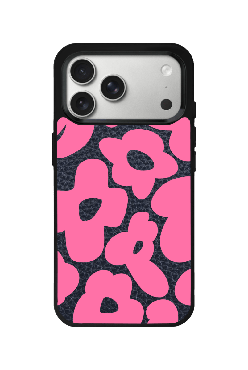 iPhone 17 Pro Max Daisy Pop Leather Deri Telefon Kılıfı Pasifik Mavi - SUMTHINCS