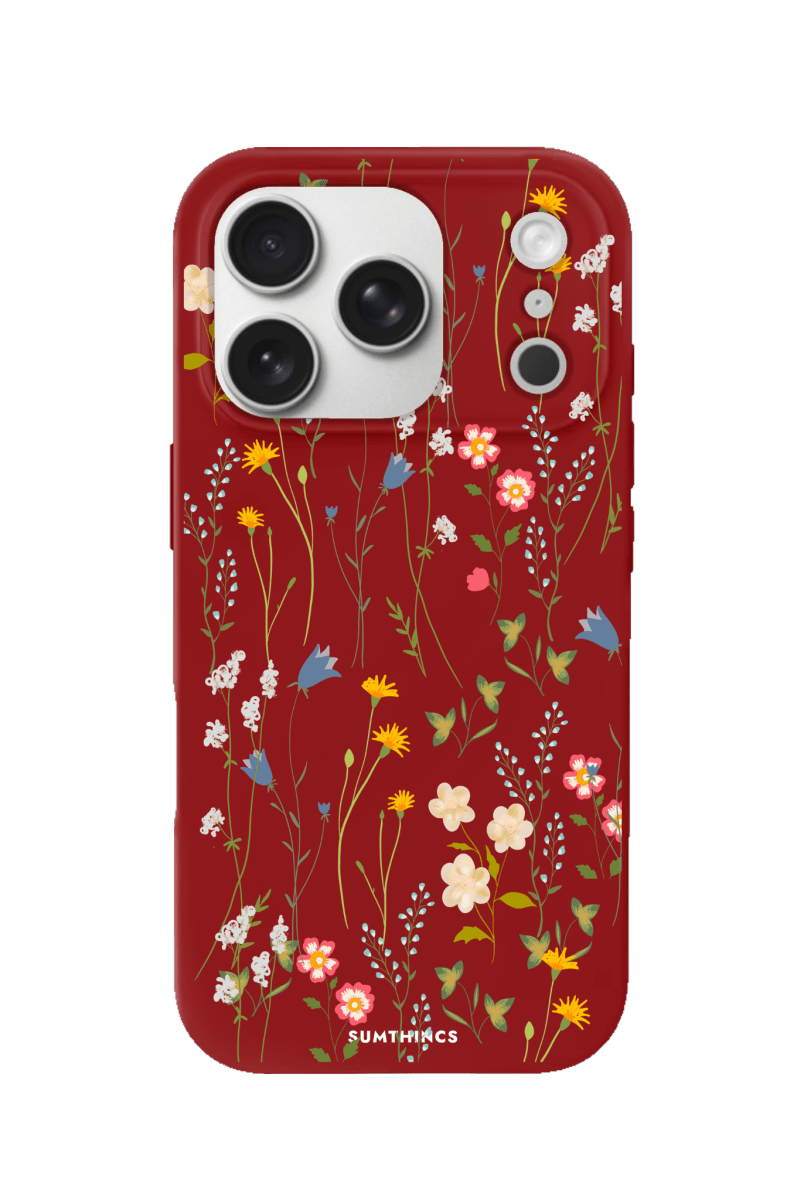 iPhone 17 Pro Max Eternal Garden Premium Telefon Kılıfı Kırmızı - SUMTHINCS