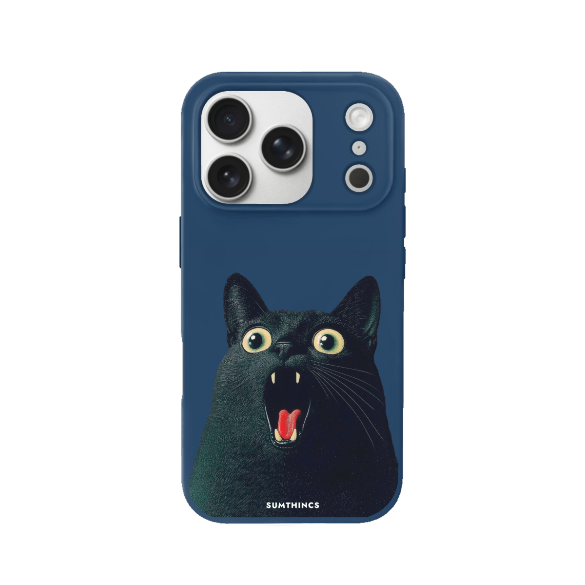 iPhone 17 Pro Max Meoww Premium Telefon Kılıfı Pasifik Mavi - SUMTHINCS