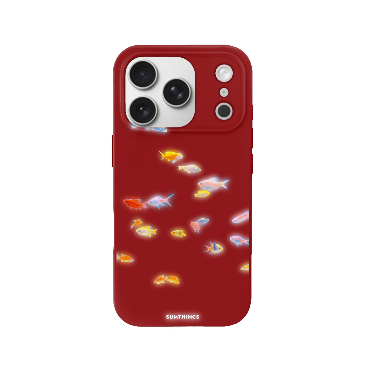 iPhone 17 Pro Max Neon Fish Premium Telefon Kılıfı Kırmızı - SUMTHINCS