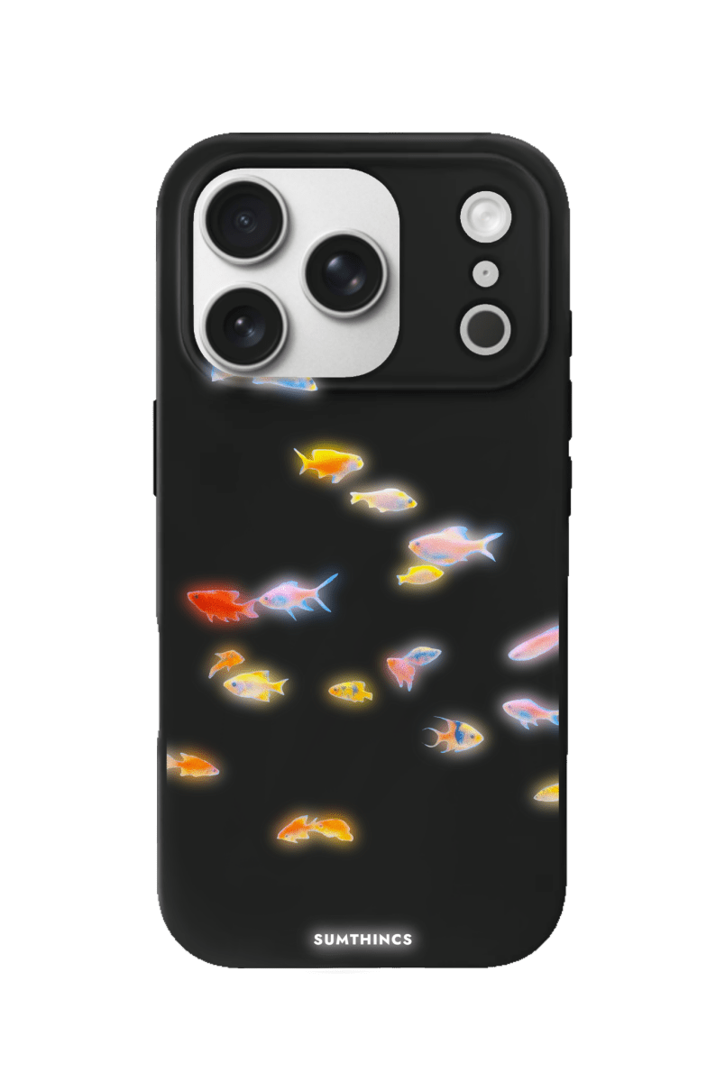 iPhone 17 Pro Max Neon Fish Premium Telefon Kılıfı Siyah - SUMTHINCS