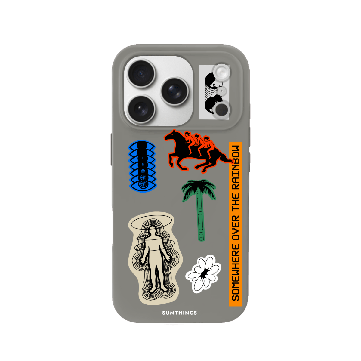 iPhone 17 Pro Max Somewhere Premium Telefon Kılıfı Gri - SUMTHINCS