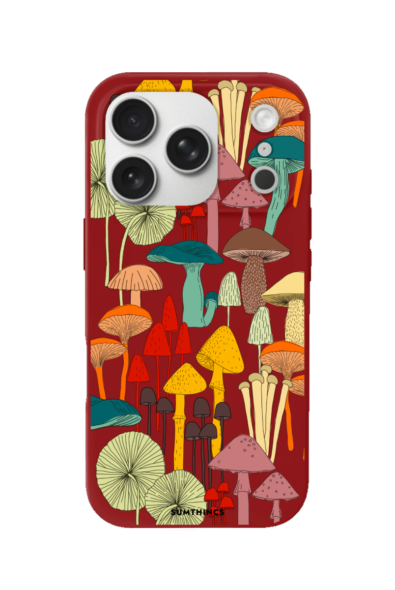 iPhone 17 Pro Mushrooms Premium Telefon Kılıfı Kırmızı - SUMTHINCS