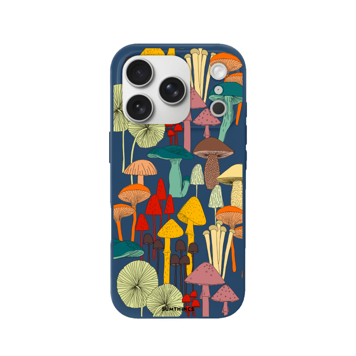 iPhone 17 Pro Mushrooms Premium Telefon Kılıfı Pasifik Mavi - SUMTHINCS