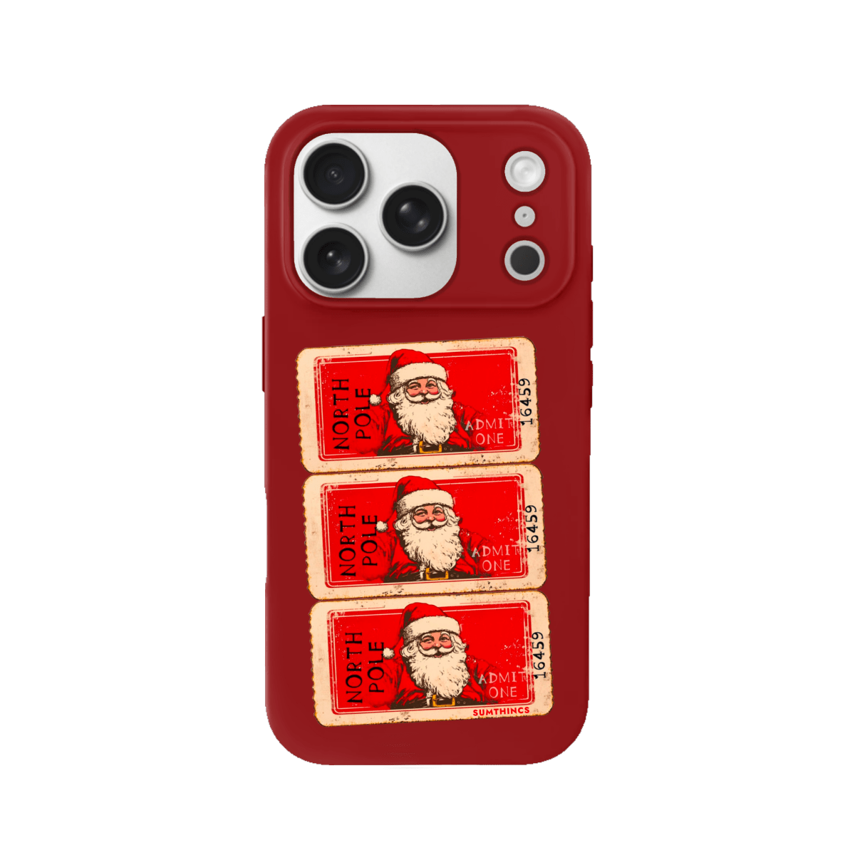 iPhone 17 Pro Northpole Ticket Premium Telefon Kılıfı Kırmızı - SUMTHINCS