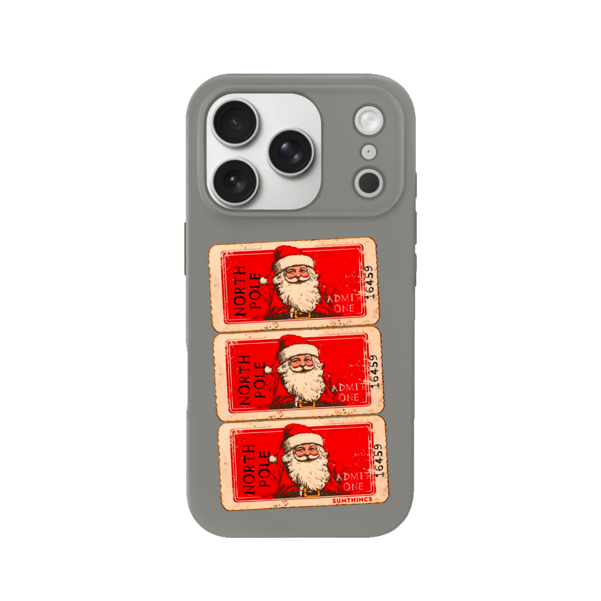 iPhone 17 Pro Northpole Ticket Premium Telefon Kılıfı Gri - SUMTHINCS