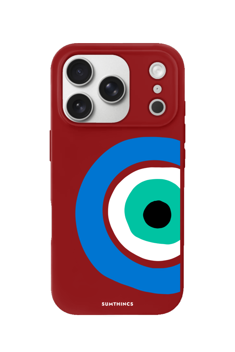 iPhone 17 Pro Ocean Eye Premium Telefon Kılıfı Kırmızı - SUMTHINCS