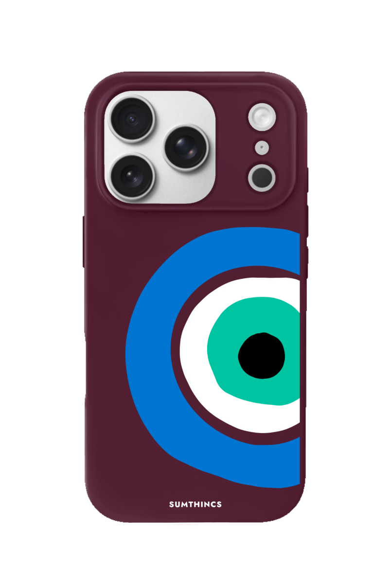 iPhone 17 Pro Ocean Eye Premium Telefon Kılıfı Bordo - SUMTHINCS