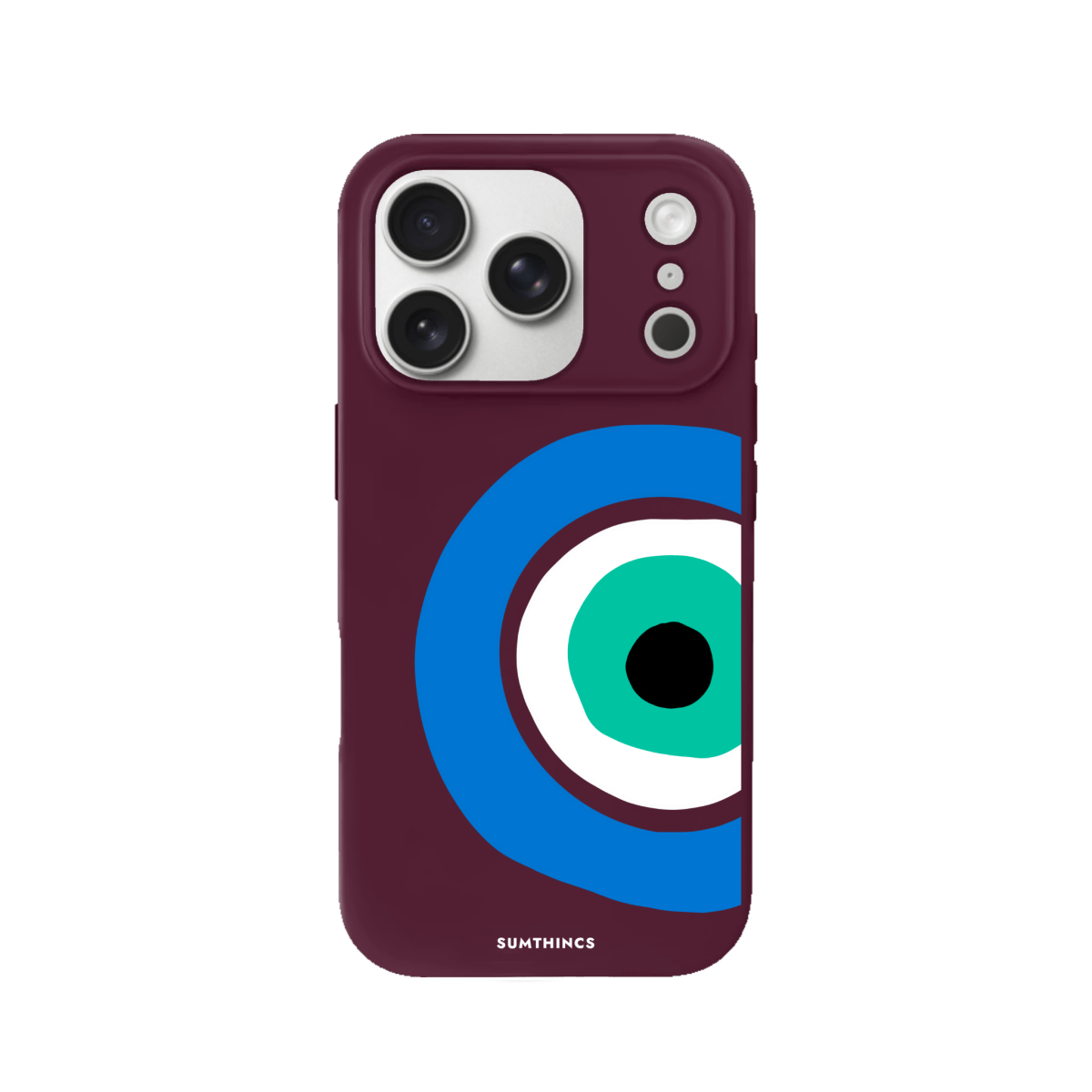iPhone 17 Pro Ocean Eye Premium Telefon Kılıfı Bordo - SUMTHINCS