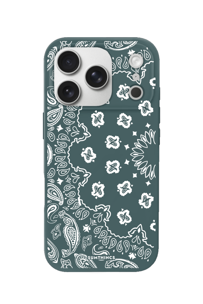 iPhone 17 Pro Paisley Premium Telefon Kılıfı Kaktüs Yeşili - SUMTHINCS