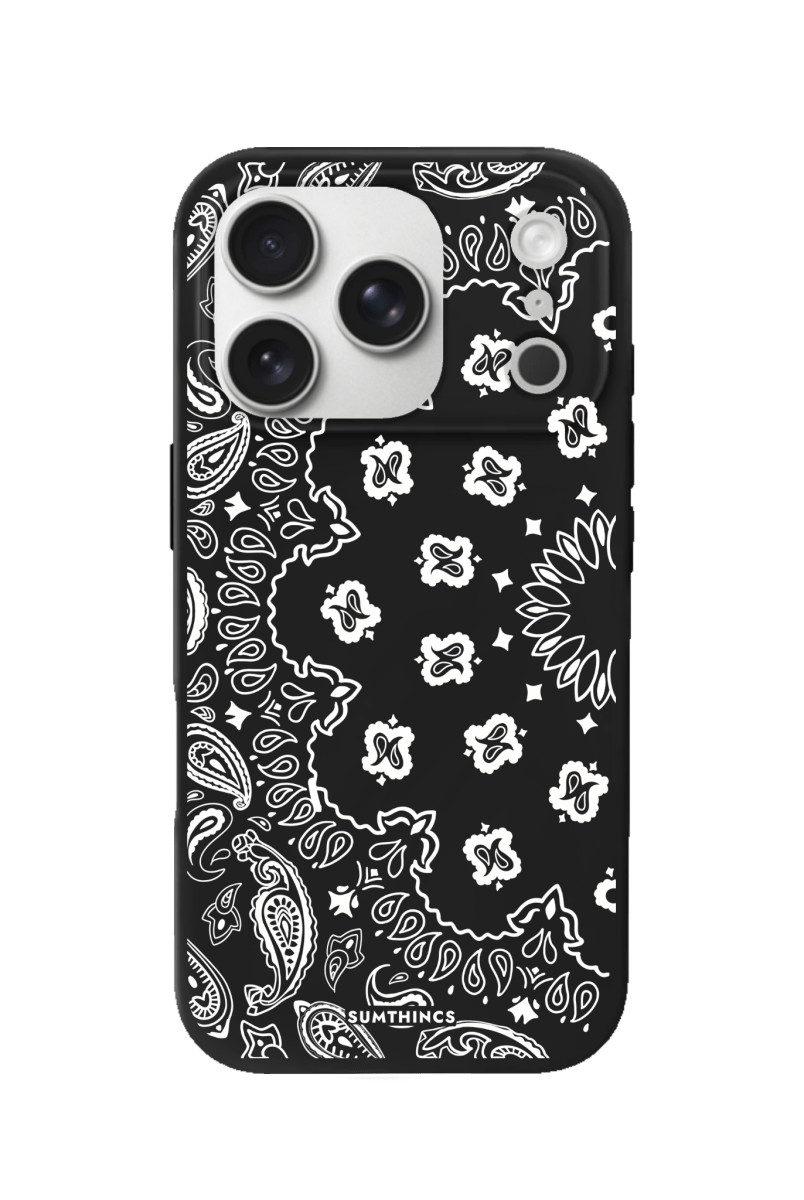 iPhone 17 Pro Paisley Premium Telefon Kılıfı Siyah - SUMTHINCS