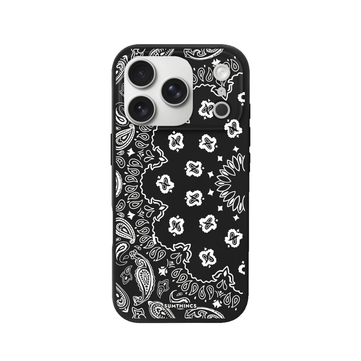 iPhone 17 Pro Paisley Premium Telefon Kılıfı Siyah - SUMTHINCS