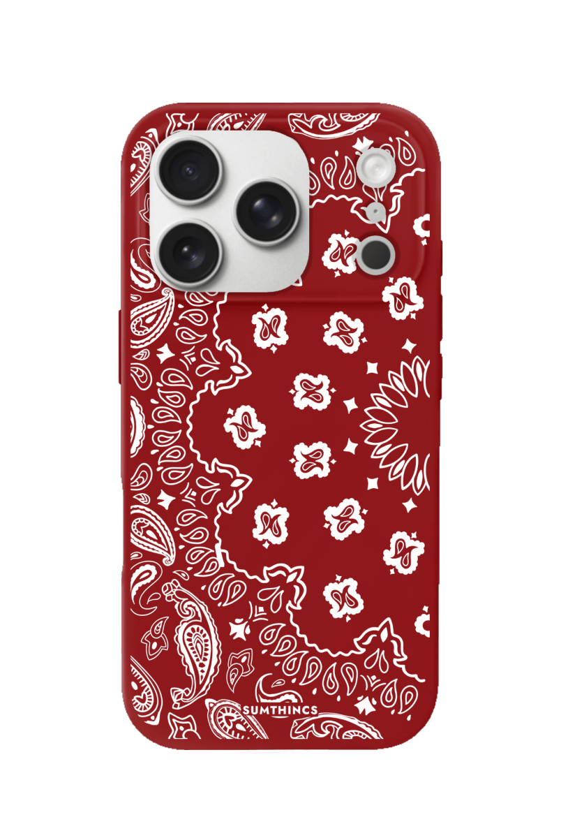 iPhone 17 Pro Paisley Premium Telefon Kılıfı Kırmızı - SUMTHINCS