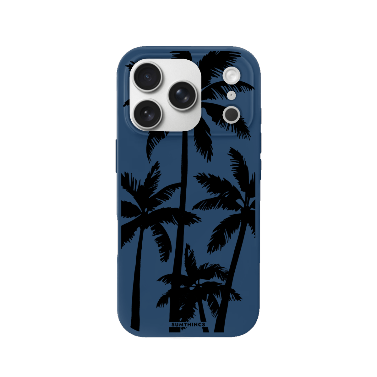 iPhone 17 Pro Palm Trees Premium Telefon Kılıf Pasifik Mavi - SUMTHINCS