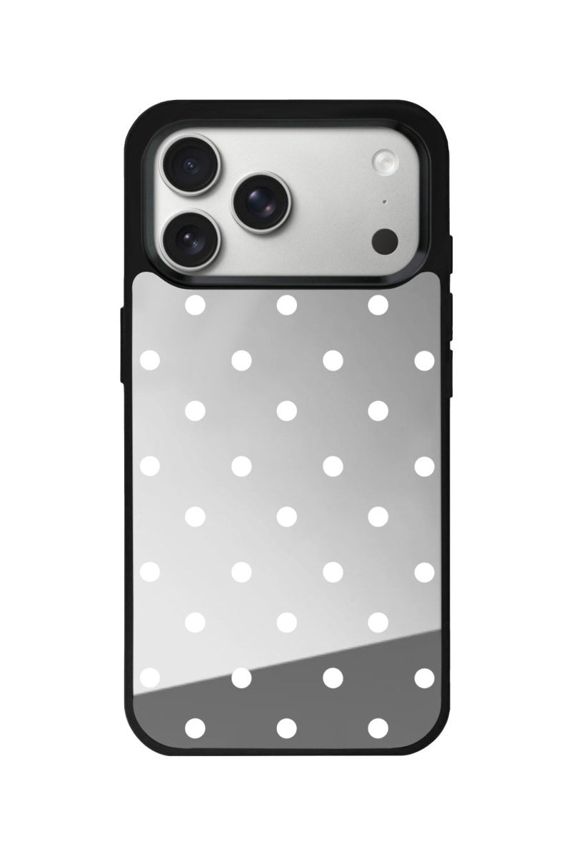 iPhone 17 Pro Polka Dot Mirror Aynalı Telefon Kılıfı - SUMTHINCS