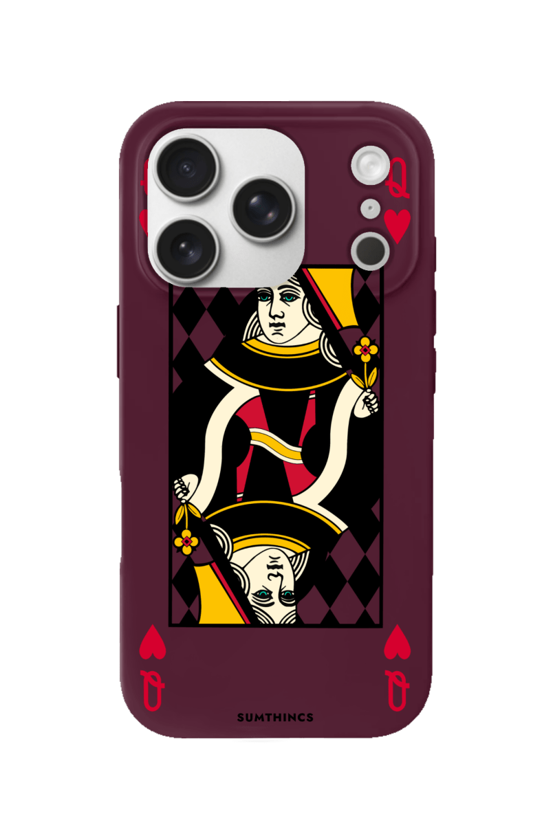iPhone 17 Pro Queen Premium Telefon Kılıfı Bordo - SUMTHINCS