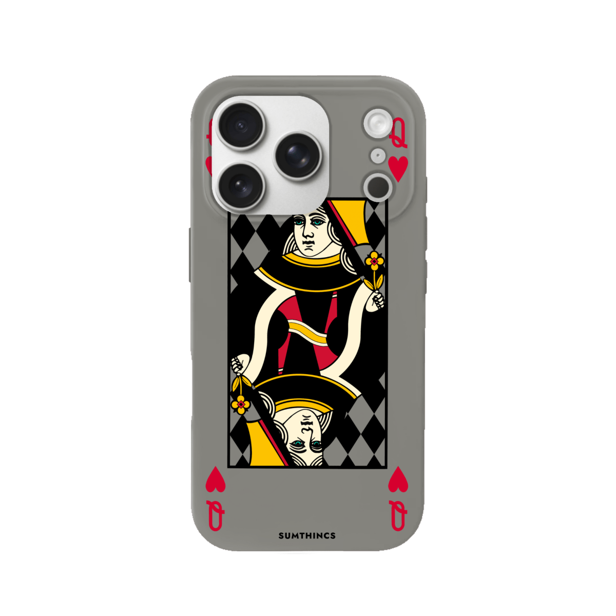 iPhone 17 Pro Queen Premium Telefon Kılıfı Gri - SUMTHINCS