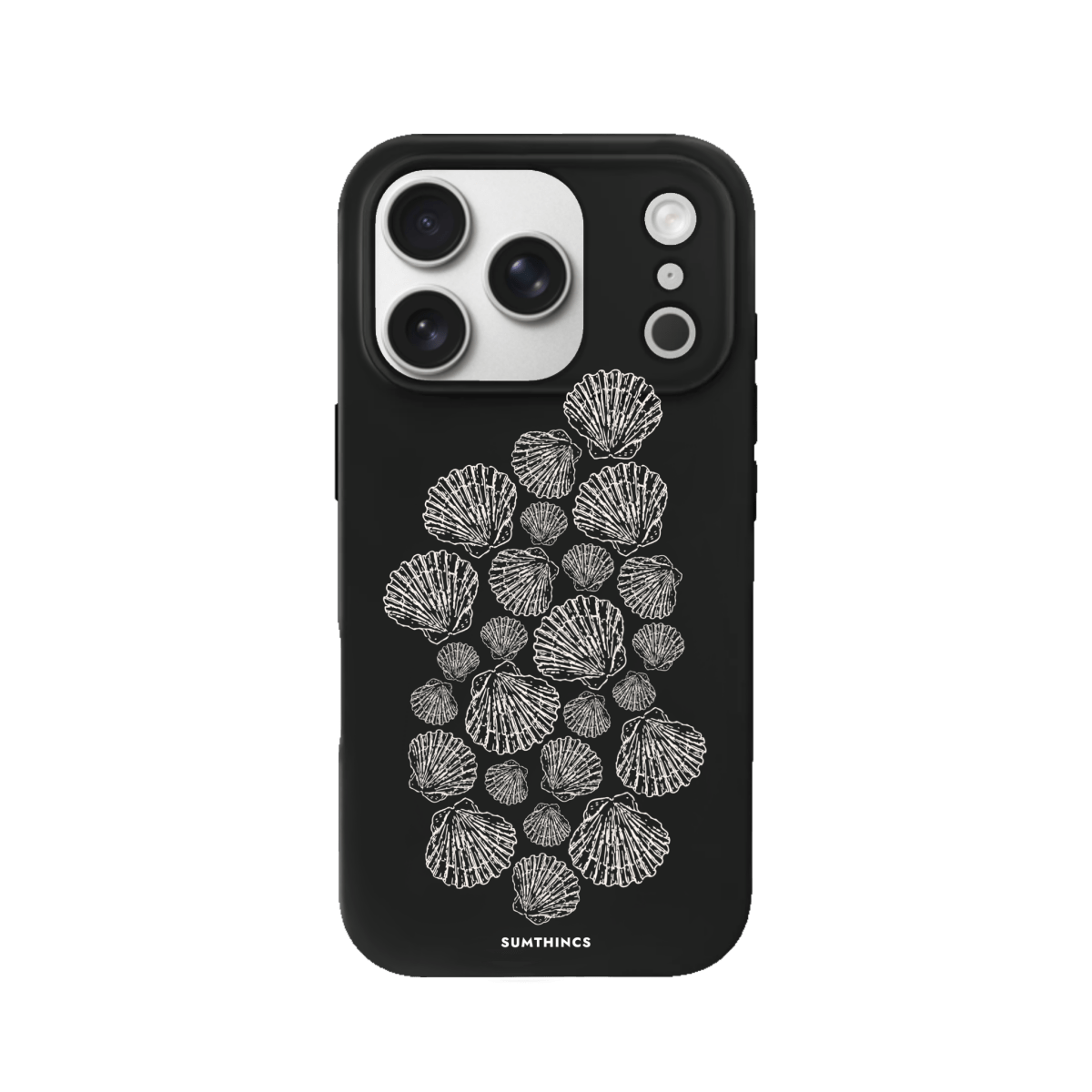 iPhone 17 Pro Shell Print Premium Telefon Kılıfı Siyah - SUMTHINCS