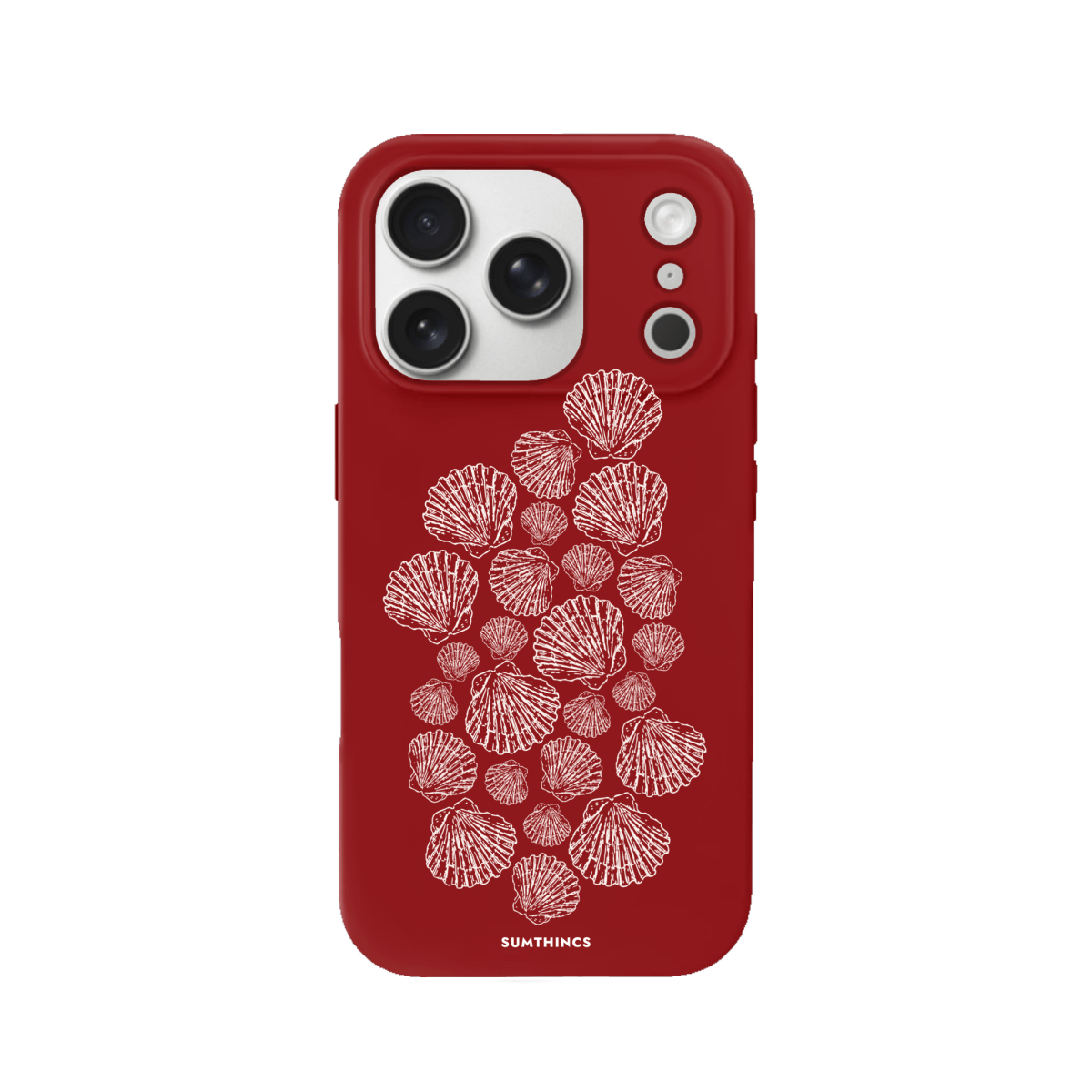 iPhone 17 Pro Shell Print Premium Telefon Kılıfı Kırmızı - SUMTHINCS