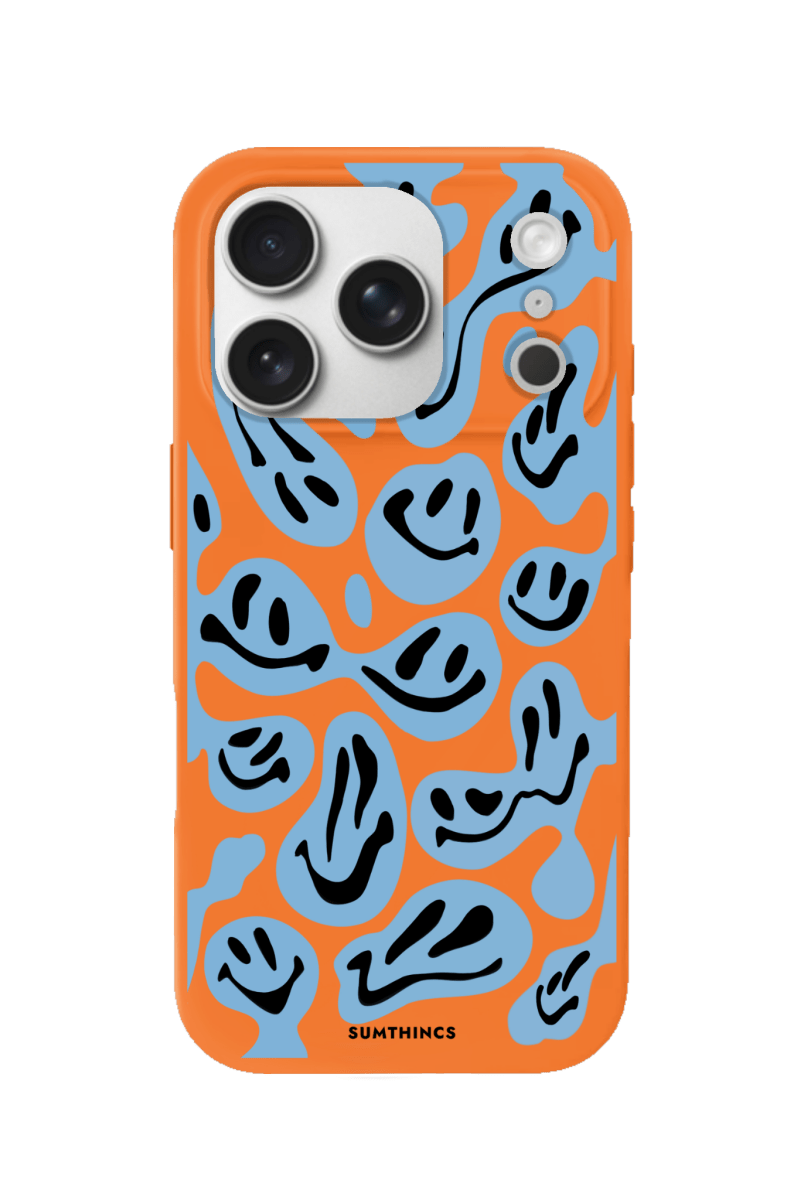 iPhone 17 Pro Smiley Premium Telefon Kılıfı Turuncu - SUMTHINCS