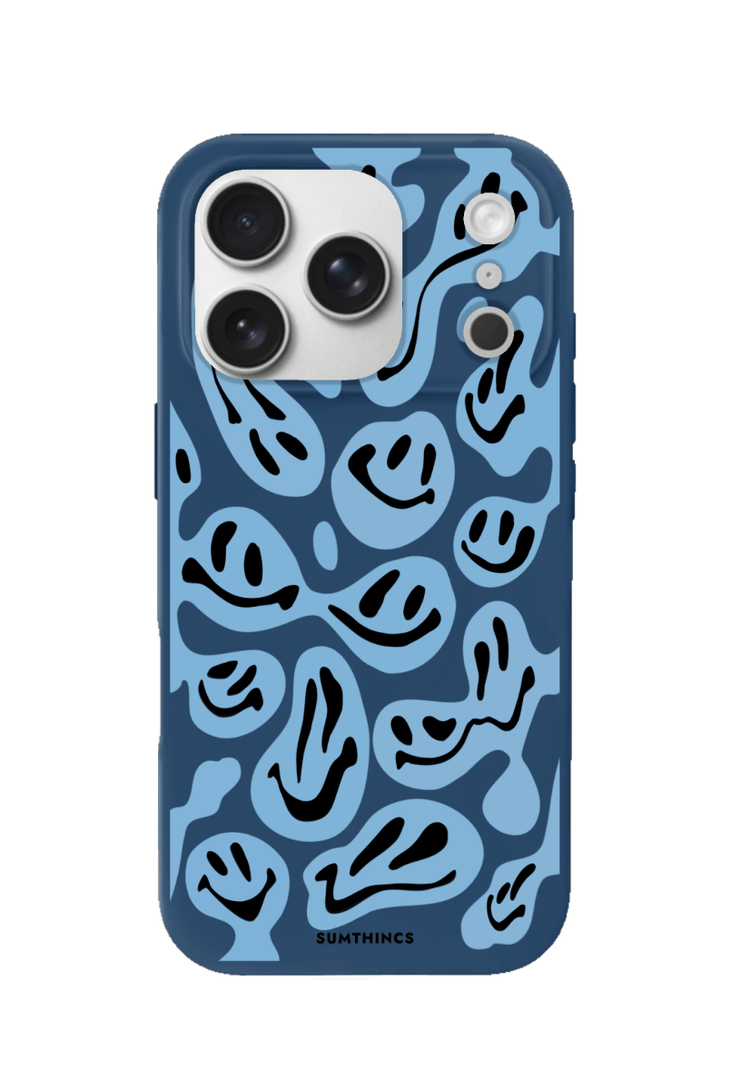 iPhone 17 Pro Smiley Premium Telefon Kılıfı Pasifik Mavi - SUMTHINCS