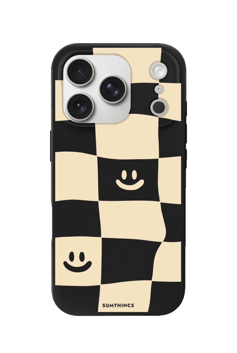iPhone 17 Pro Smiling Check Premium Telefon Kılıfı Siyah - SUMTHINCS