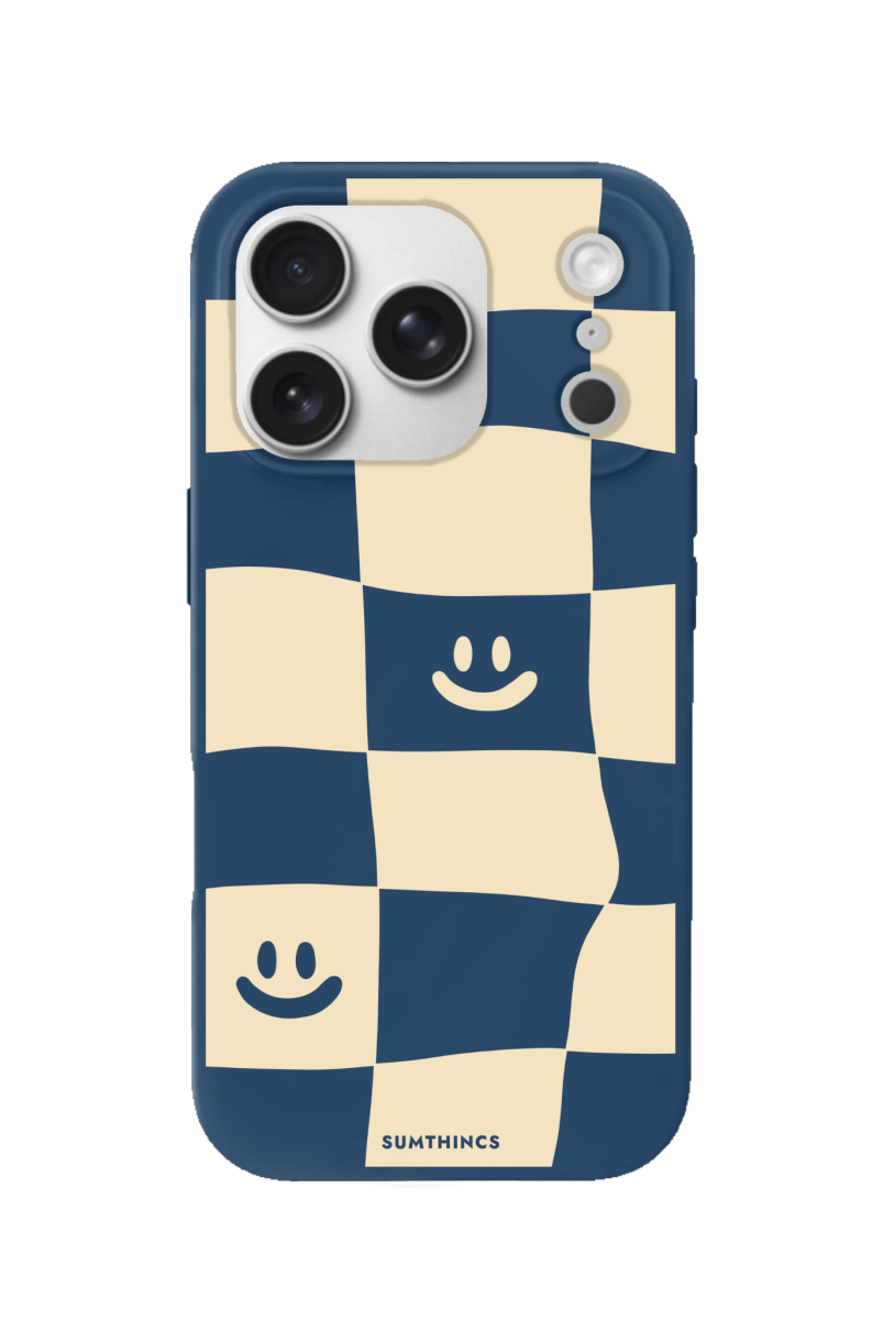 iPhone 17 Pro Smiling Check Premium Telefon Kılıfı Pasifik Mavi - SUMTHINCS