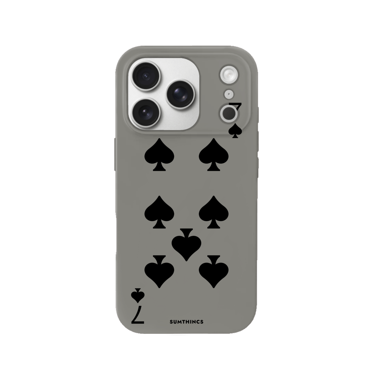 iPhone 17 Pro Spade7 Premium Telefon Kılıfı Gri - SUMTHINCS