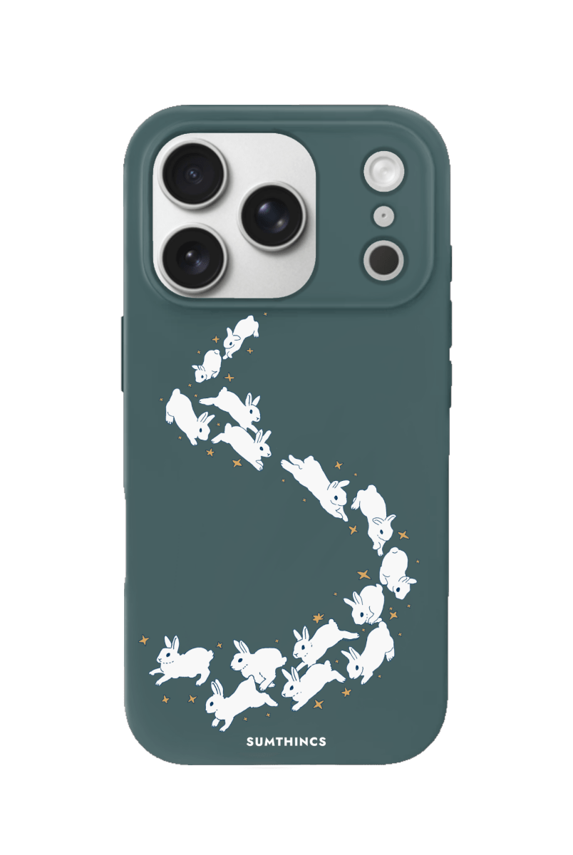 iPhone 17 Pro Starry Bunnies Premium Telefon Kılıfı Kaktüs Yeşili - SUMTHINCS