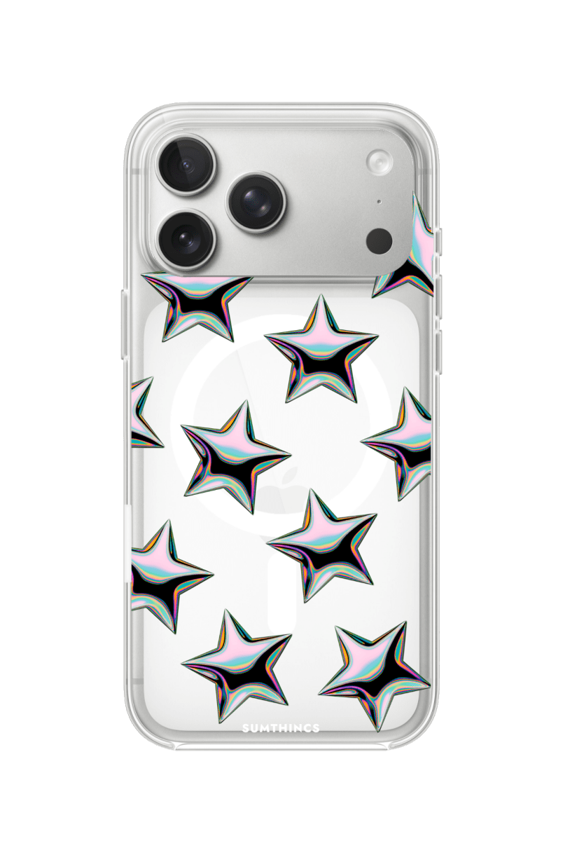 iPhone 17 Pro Stars Clear Magsafe Şeffaf Telefon Kılıfı - SUMTHINCS