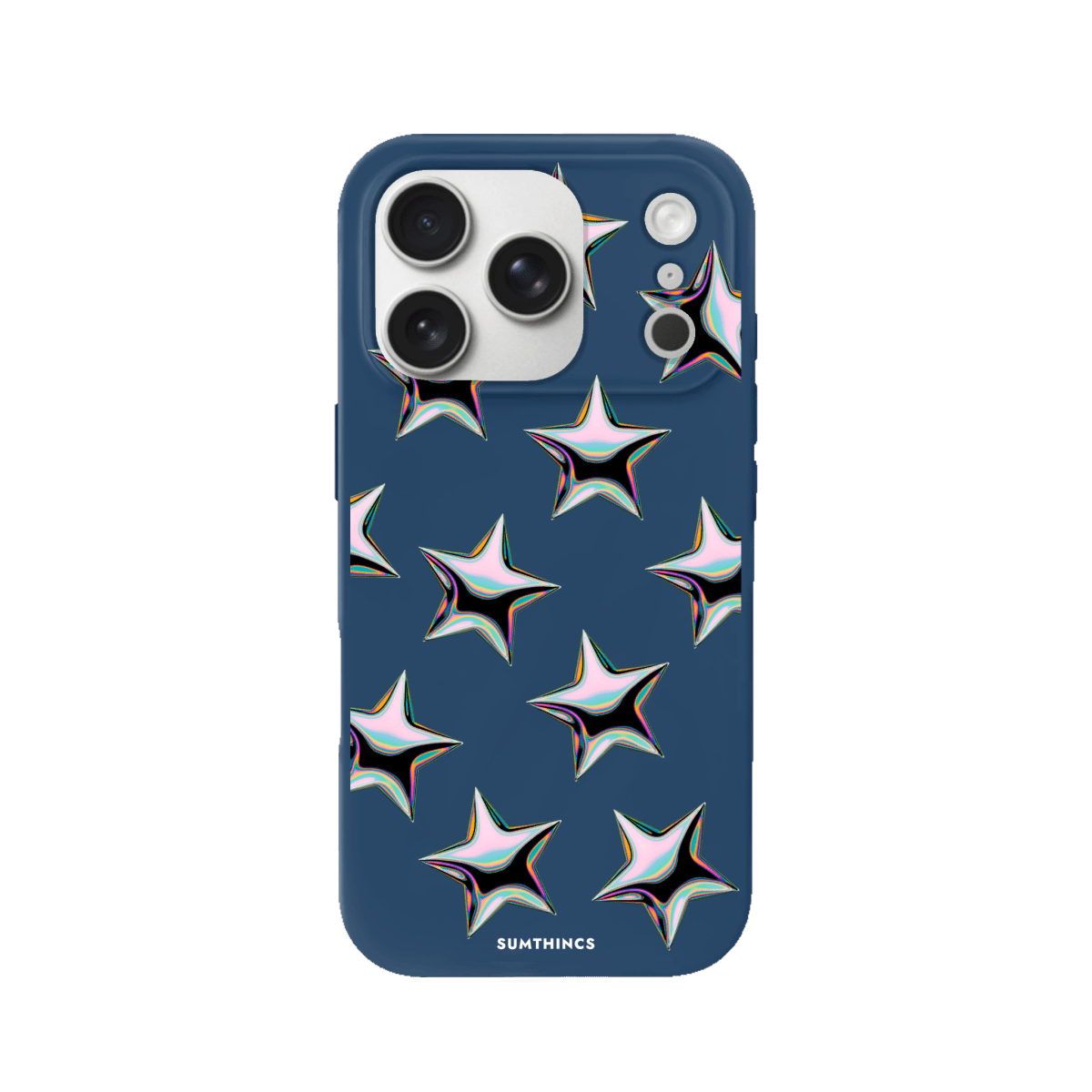 iPhone 17 Pro Stars Premium Telefon Kılıfı Pasifik Mavi - SUMTHINCS