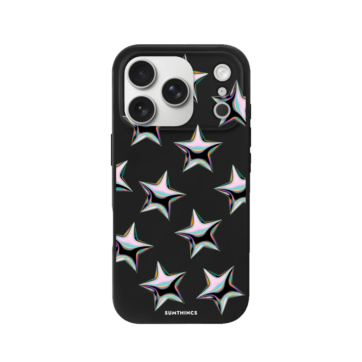 iPhone 17 Pro Stars Premium Telefon Kılıfı Siyah - SUMTHINCS